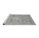 Sideview of Machine Washable Abstract Gray Modern Rug, wshabs2351gry