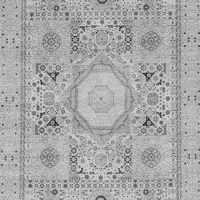 Machine Washable Abstract Gray Modern Rug, wshabs2351gry