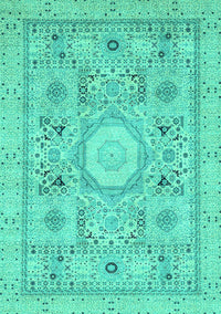 Abstract Turquoise Modern Rug, abs2351turq