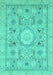 Abstract Turquoise Modern Rug, abs2351turq