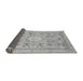 Sideview of Abstract Gray Modern Rug, abs2351gry