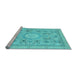 Sideview of Machine Washable Abstract Light Blue Modern Rug, wshabs2351lblu