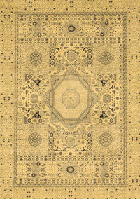 Abstract Brown Modern Rug, abs2351brn