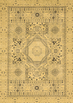 Abstract Brown Modern Rug, abs2351brn