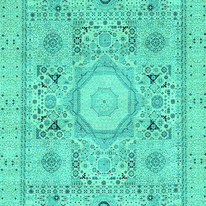 Machine Washable Abstract Turquoise Modern Area Rugs, wshabs2351turq