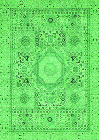 Abstract Green Modern Rug, abs2351grn