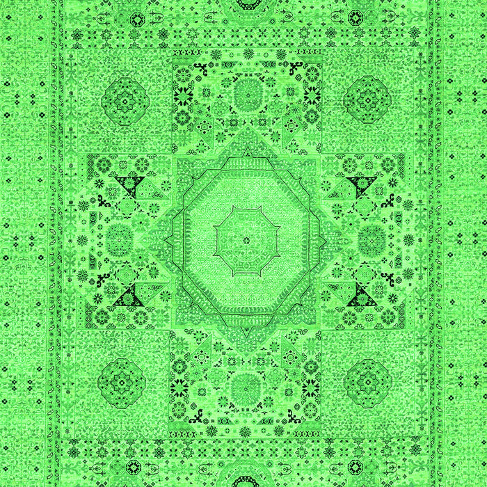 Abstract Green Modern Rug, abs2351grn