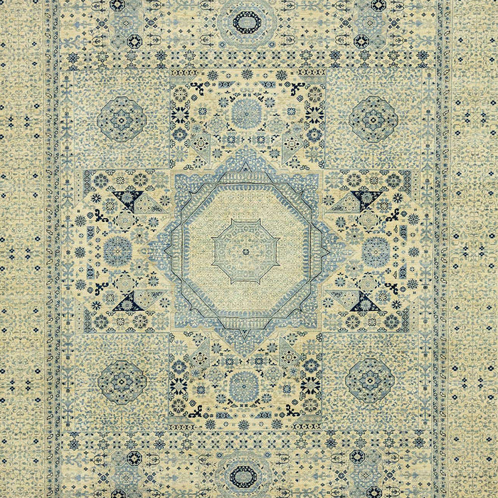 Machine Washable Abstract Brown Gold Rug, wshabs2351