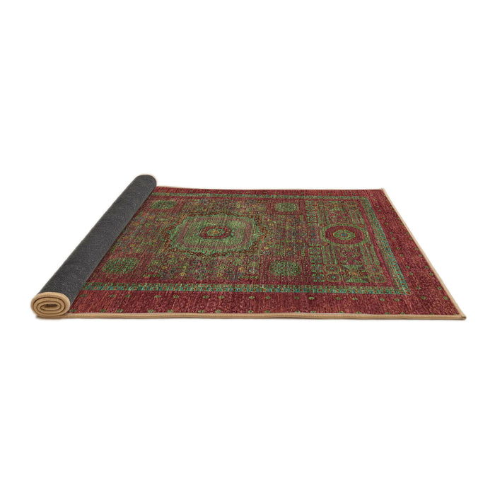 Sideview of Abstract Brown Modern Rug, abs2352