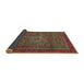 Sideview of Abstract Brown Modern Rug, abs2352