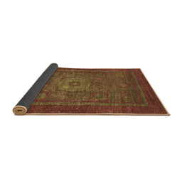 Sideview of Abstract Brown Modern Rug, abs2352brn