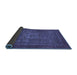 Sideview of Abstract Blue Modern Rug, abs2352blu