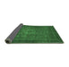 Sideview of Abstract Emerald Green Modern Rug, abs2352emgrn