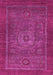 Machine Washable Abstract Pink Modern Rug, wshabs2352pnk