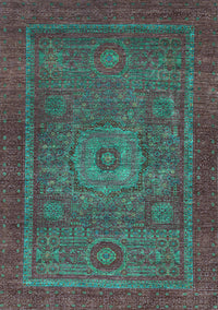 Abstract Light Blue Modern Rug, abs2352lblu