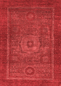 Abstract Red Modern Rug, abs2352red