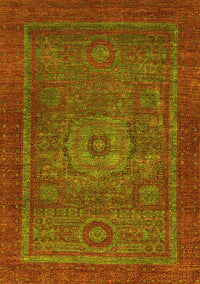 Abstract Yellow Modern Rug, abs2352yw