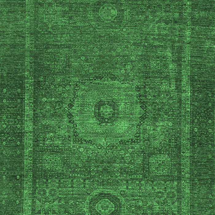Machine Washable Abstract Emerald Green Modern Area Rugs, wshabs2352emgrn