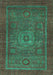 Abstract Turquoise Modern Rug, abs2352turq