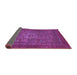 Sideview of Abstract Purple Modern Rug, abs2352pur