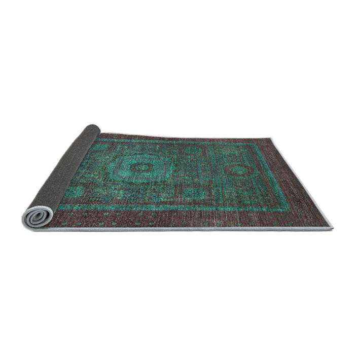 Sideview of Abstract Light Blue Modern Rug, abs2352lblu