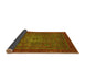 Sideview of Abstract Yellow Modern Rug, abs2352yw