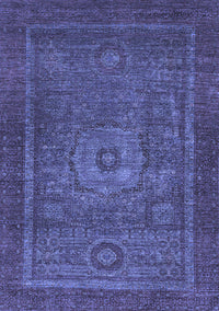 Abstract Blue Modern Rug, abs2352blu