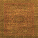 Square Abstract Orange Modern Rug, abs2353org