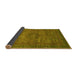 Sideview of Abstract Yellow Modern Rug, abs2353yw