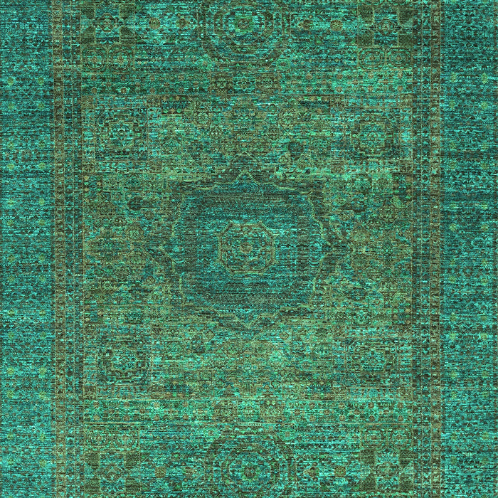 Machine Washable Abstract Turquoise Modern Area Rugs, wshabs2353turq