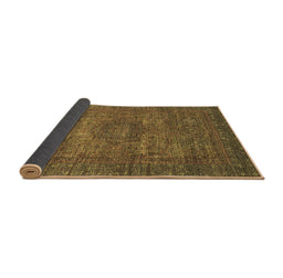 Sideview of Abstract Brown Modern Rug, abs2353brn