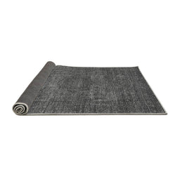 Sideview of Abstract Gray Modern Rug, abs2353gry