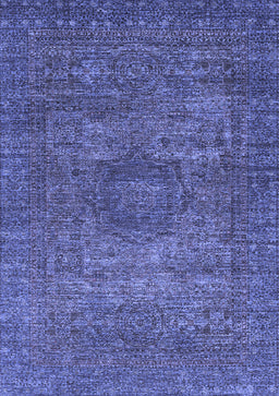 Abstract Blue Modern Rug, abs2353blu