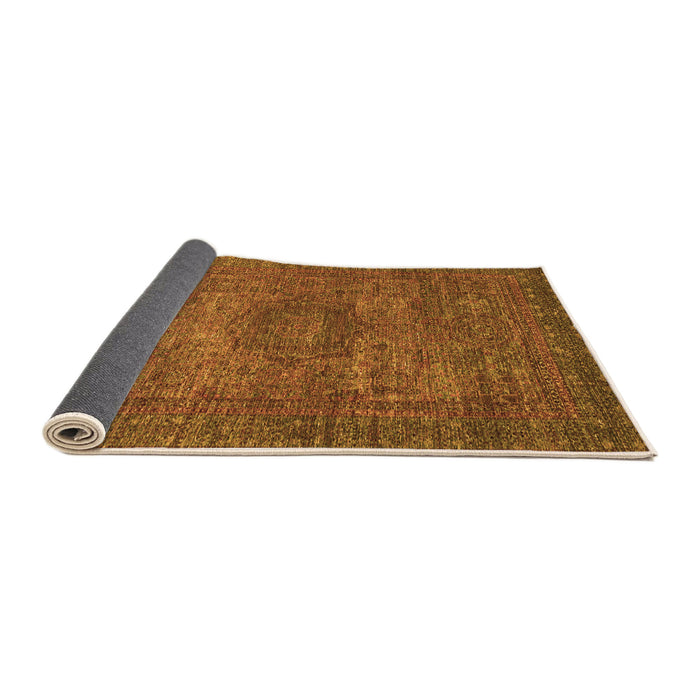 Sideview of Abstract Orange Modern Rug, abs2353org
