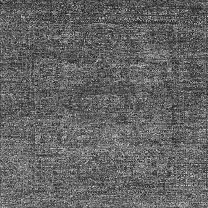 Square Machine Washable Abstract Gray Modern Rug, wshabs2353gry