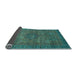 Sideview of Abstract Light Blue Modern Rug, abs2353lblu