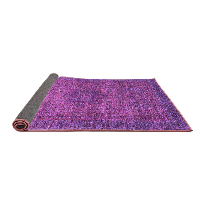Sideview of Abstract Purple Modern Rug, abs2353pur