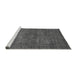 Sideview of Machine Washable Abstract Gray Modern Rug, wshabs2353gry