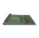 Sideview of Abstract Light Blue Modern Rug, abs2354lblu