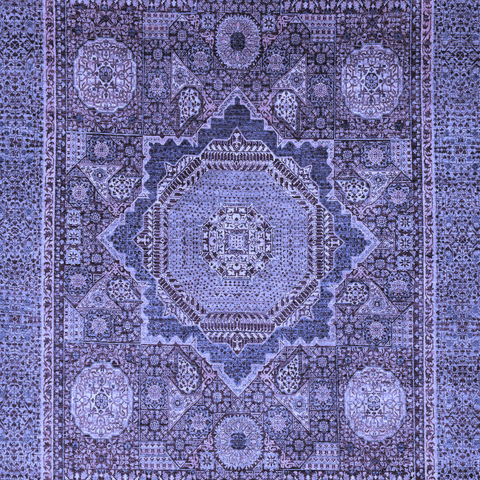 Machine Washable Abstract Blue Modern Rug, wshabs2354blu