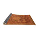 Sideview of Abstract Orange Modern Rug, abs2354org