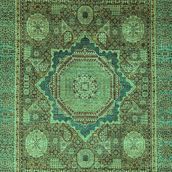 Machine Washable Abstract Turquoise Modern Area Rugs, wshabs2354turq