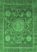 Abstract Emerald Green Modern Rug, abs2354emgrn