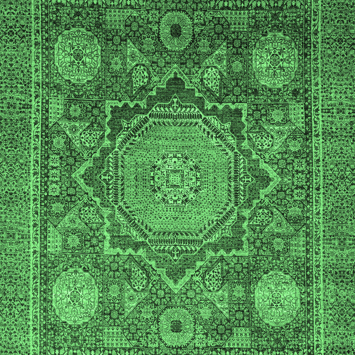 Abstract Emerald Green Modern Rug, abs2354emgrn