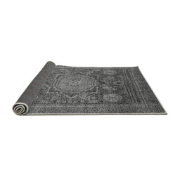 Sideview of Abstract Gray Modern Rug, abs2354gry