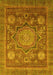 Abstract Yellow Modern Rug, abs2354yw