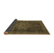 Sideview of Abstract Brown Modern Rug, abs2355brn