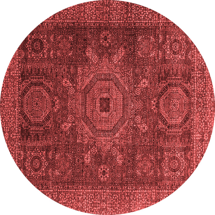Abstract Red Modern Rug, abs2355red
