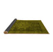 Sideview of Abstract Yellow Modern Rug, abs2355yw