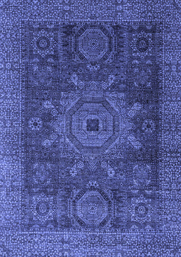 Abstract Blue Modern Rug, abs2355blu